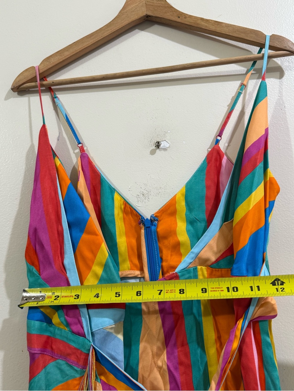 FARM Rio Rainbow Stripe High-Low Maxi Dress - Picture 10 of 13
